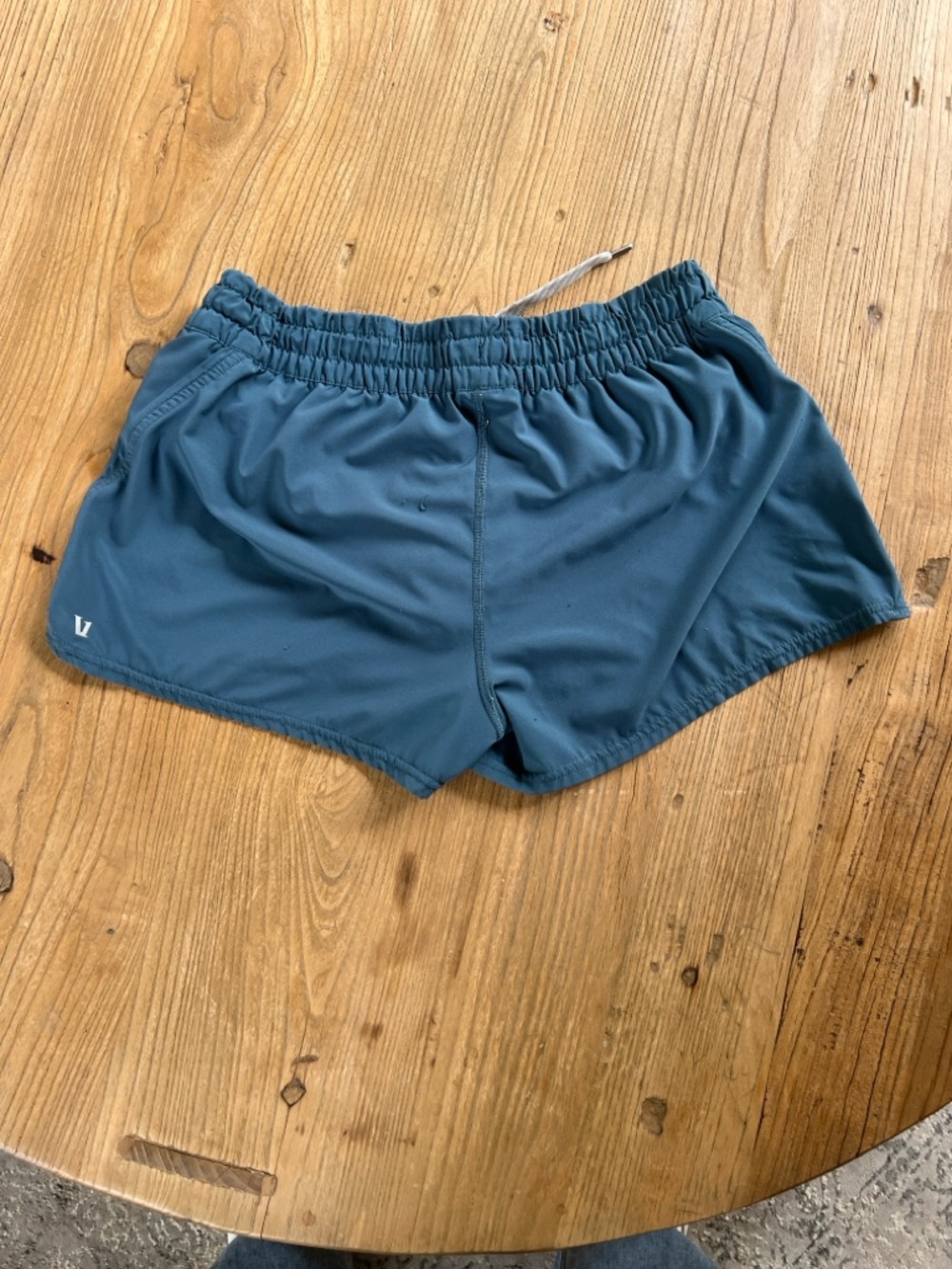 Vuori Women's Athletic Shorts in Slate Blue